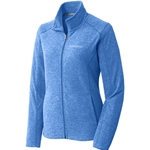 MW121<br>Ladies Port Authority Heather MicroFleece Full Zip