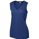 MW128<br> Sport-tek Ladies Sleeveless Posicharge Competitor V-Neck Tee