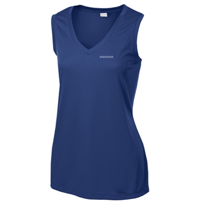 MW128<br> Sport-tek Ladies Sleeveless Posicharge Competitor V-Neck Tee